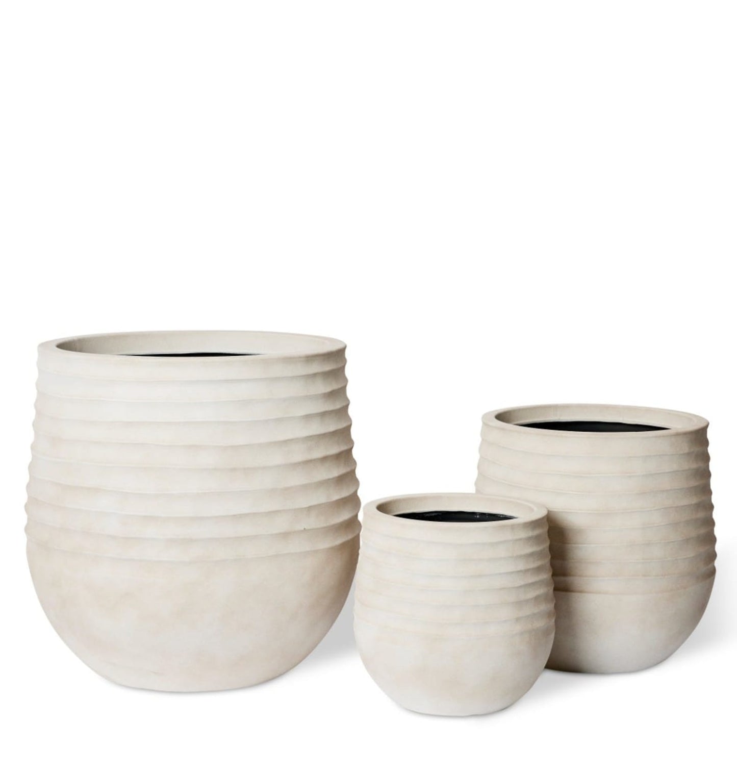 Knox Stonelite Planters - Set of 3 Pots