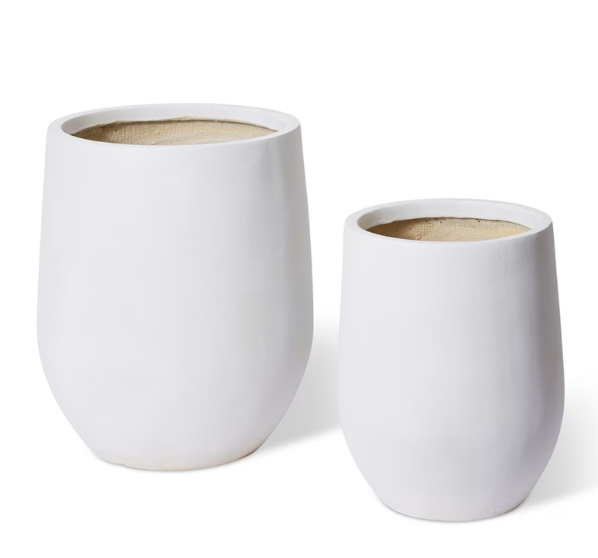 Aiden Fibrestone Planters - Set of 2 Pots