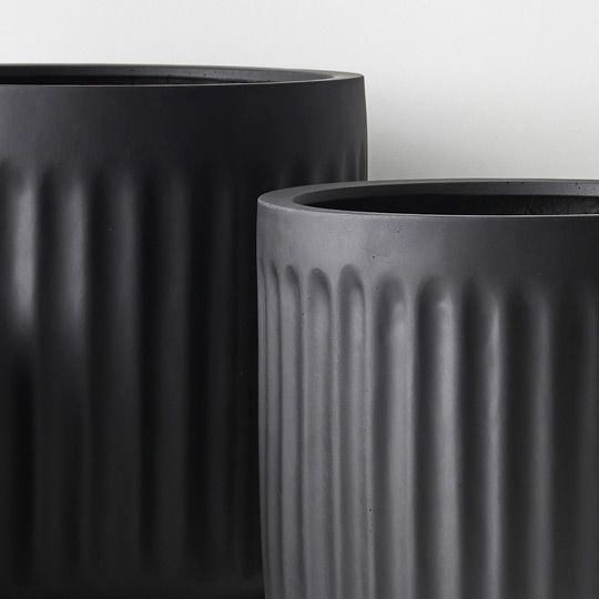 Round Pleat Pot - Set of 3