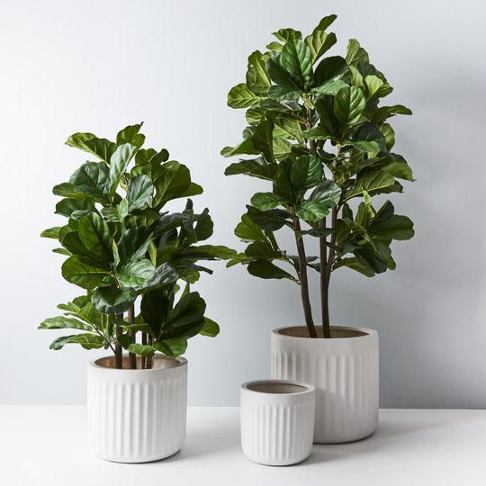 Round Pleat Pot - Set of 3