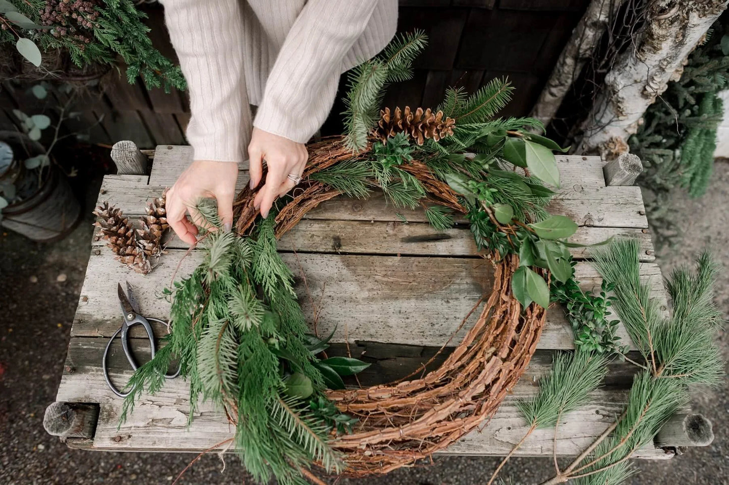 Floral Wreath Making Workshop - 18th of December Thursday  7pm-8:30pm